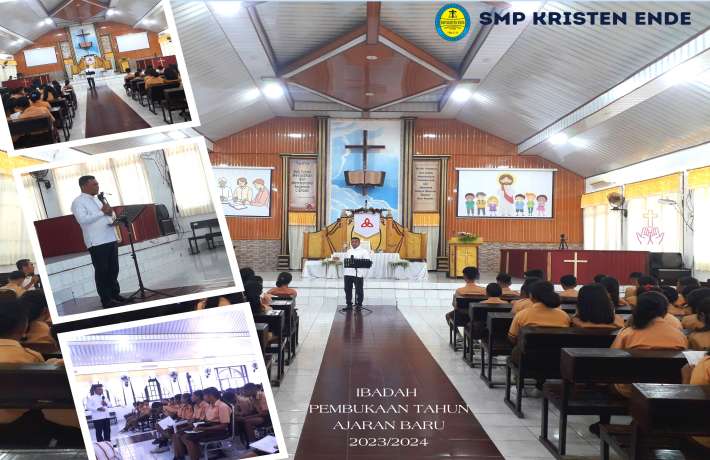 Ibadah Pembuakaan Tahun Ajaran Baru di Gereja Syalom Ende Tahun Pelajaran 2023.2024