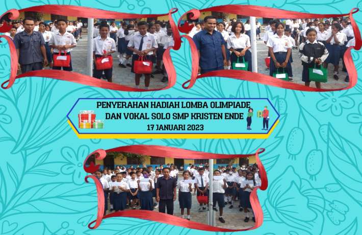 Penyerahan Hadiah Lomba Olimpiade Sains Tingkat Sekolah dan Vokal Solo Antar Kelas 17 Januari 2023